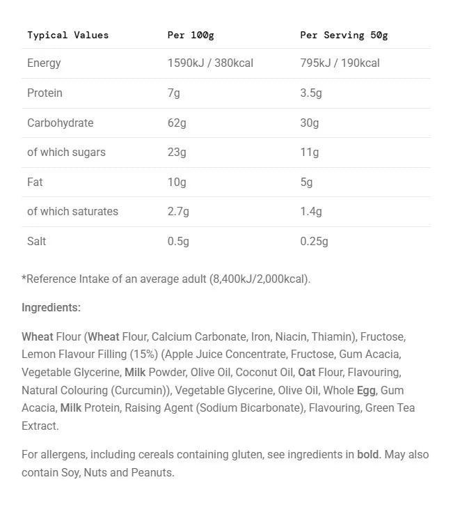 Science in Sport Go Energy Bake (50 g, Lemon)