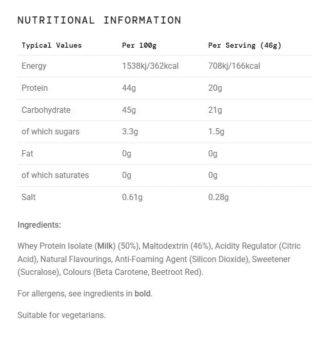 Science in Sport Rego Clear Recovery (460 g, Peach)