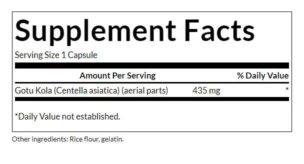 Swanson Gotu Kola (60 Capsules)