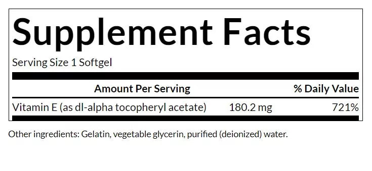 Swanson E-400 400 IU (60 Softgels)