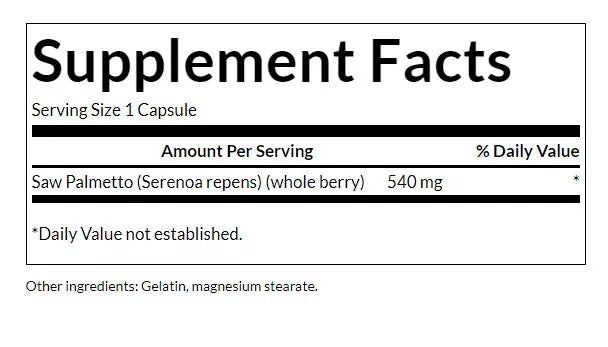 Swanson Saw Palmetto (100 Capsules)