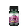 Swanson Vitamins D3 & K2 (60 Capsules)