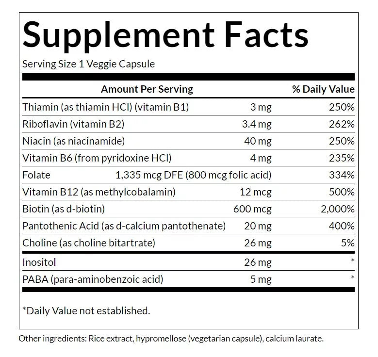 Swanson Daily B-Complex (100 Capsules)