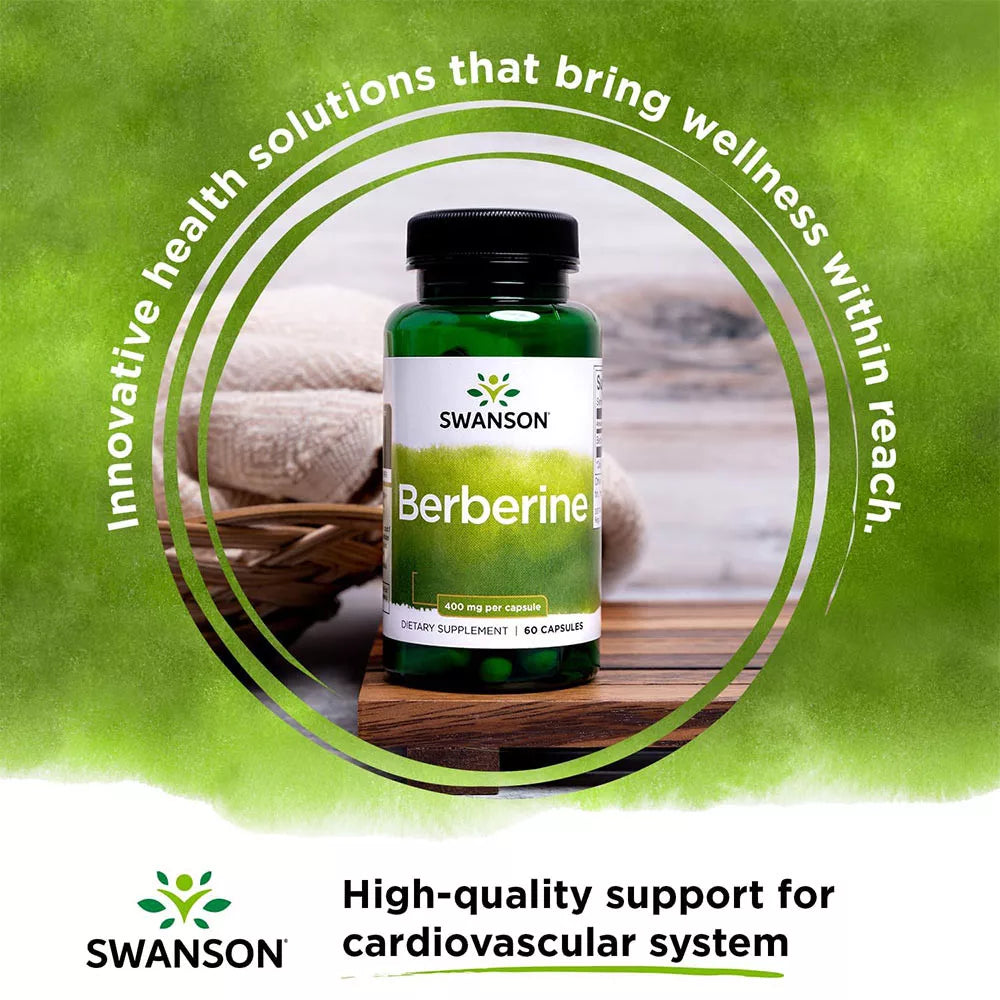 Swanson Berberine 400 mg (60 Veg Capsules)