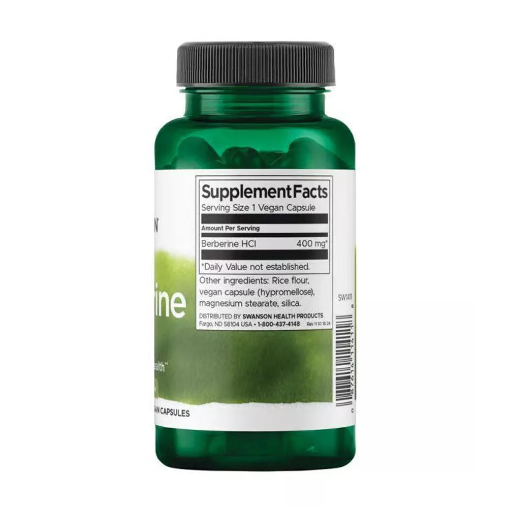 Swanson Berberine 400 mg (60 Veg Capsules)