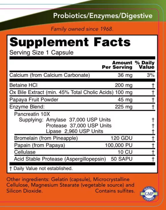Now Foods Super Enzymes (180 Capsules)