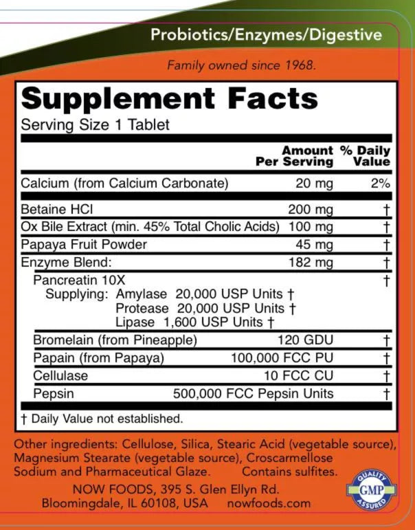 Now Foods Super Enzymes (90 Tablets)