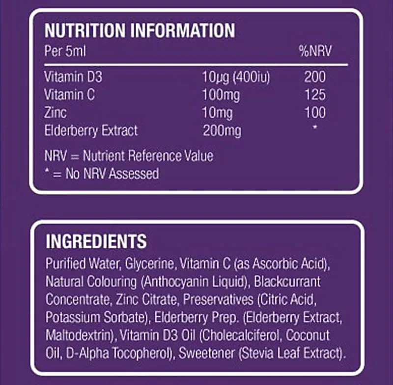 Natures Aid Super Stars Immune Support - Blackcurrant Flavour (150 ml)