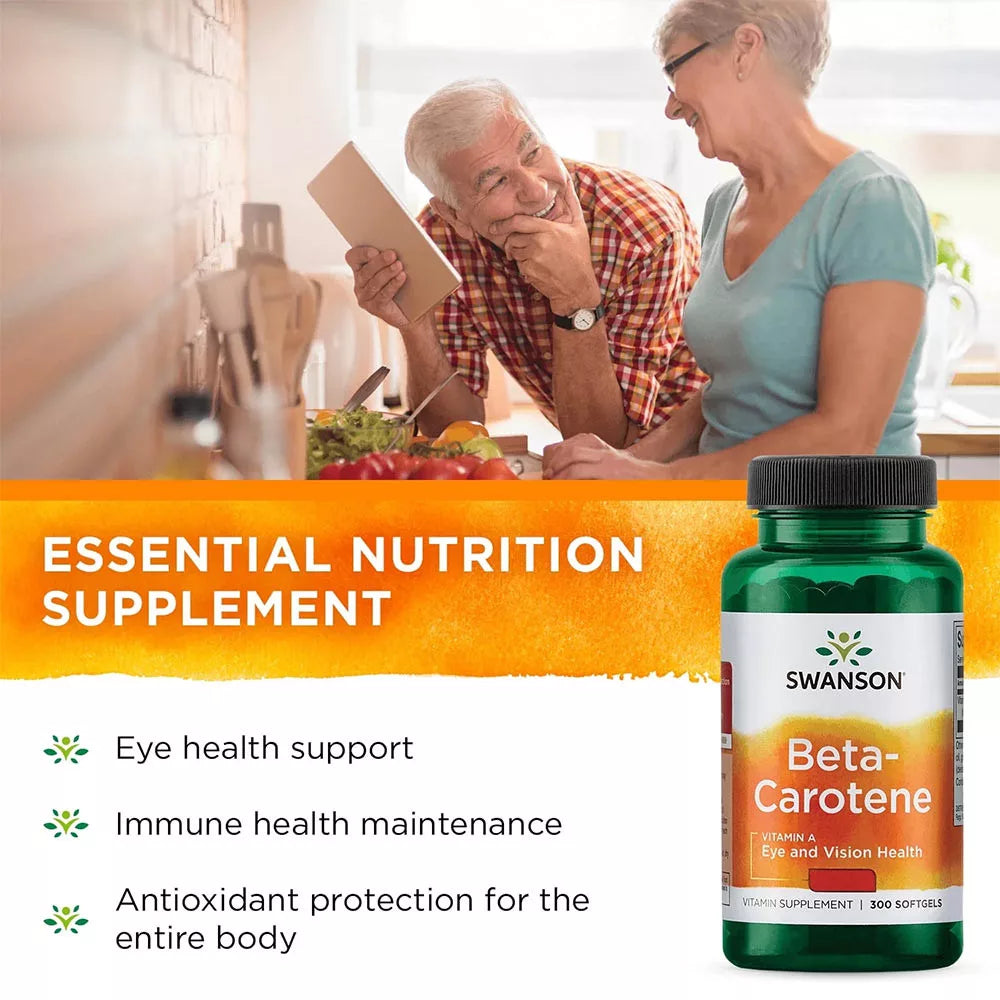 Swanson Beta-Carotene (Vitamin A) (100 Softgels)