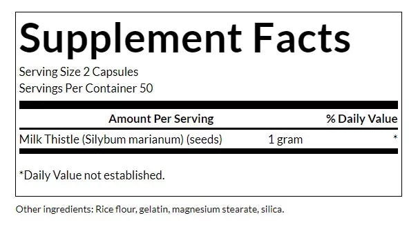 Swanson Milk Thistle (100 Capsules)