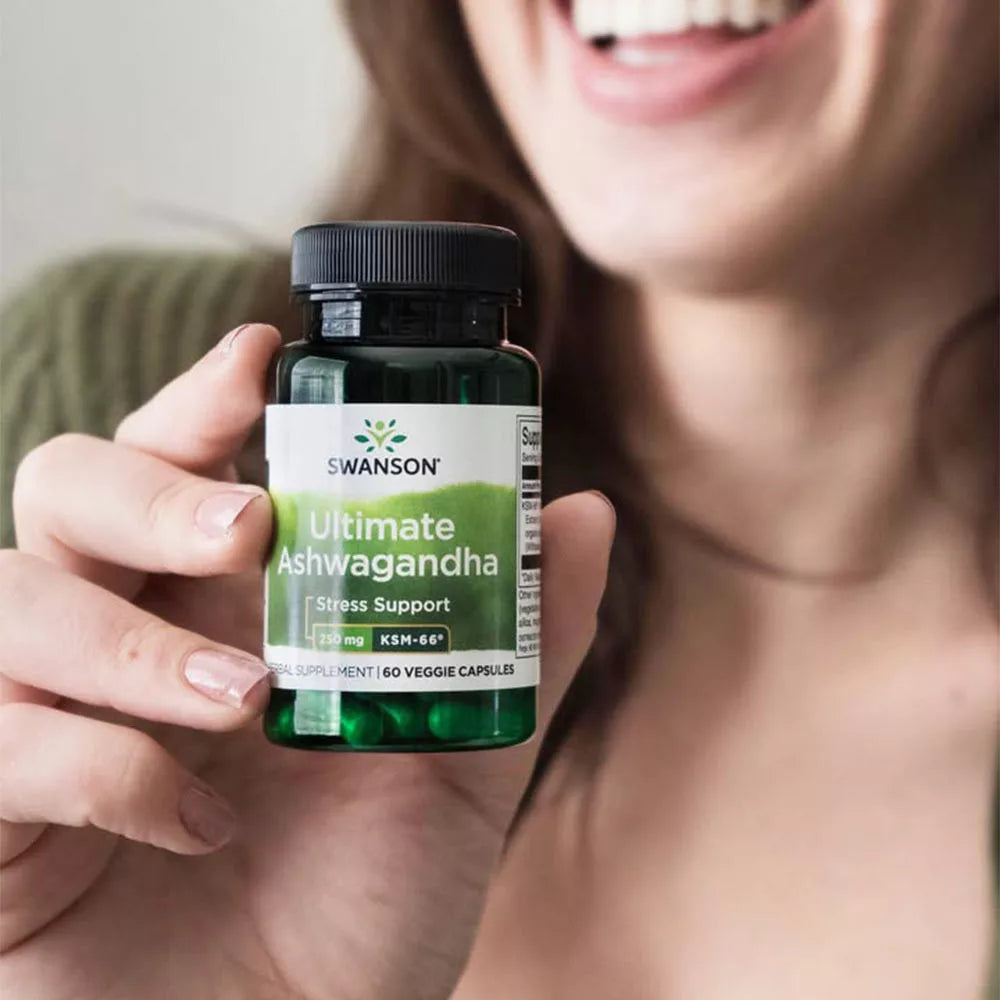 Swanson Ultimate Ashwagandha - KSM-66 250 MG (60 Veg Capsules)