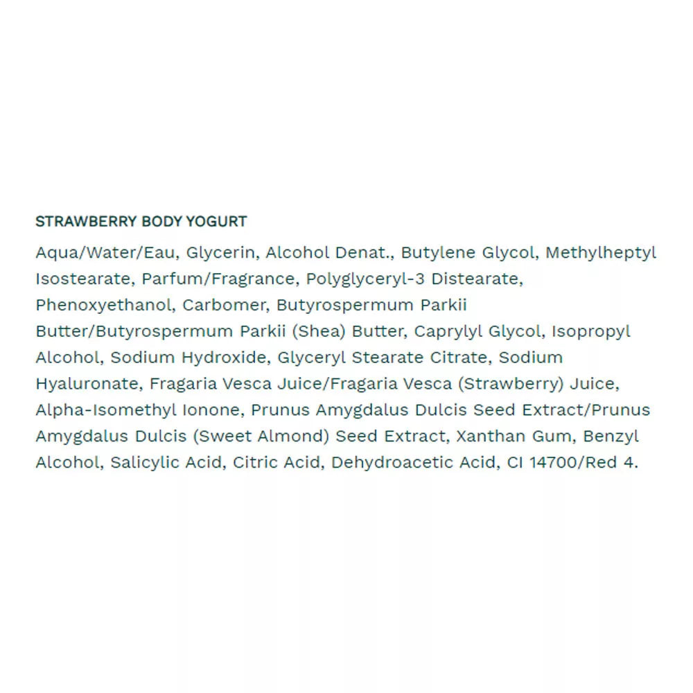 The Body Shop Strawberry Body Yogurt (200 ml, Strawberry)