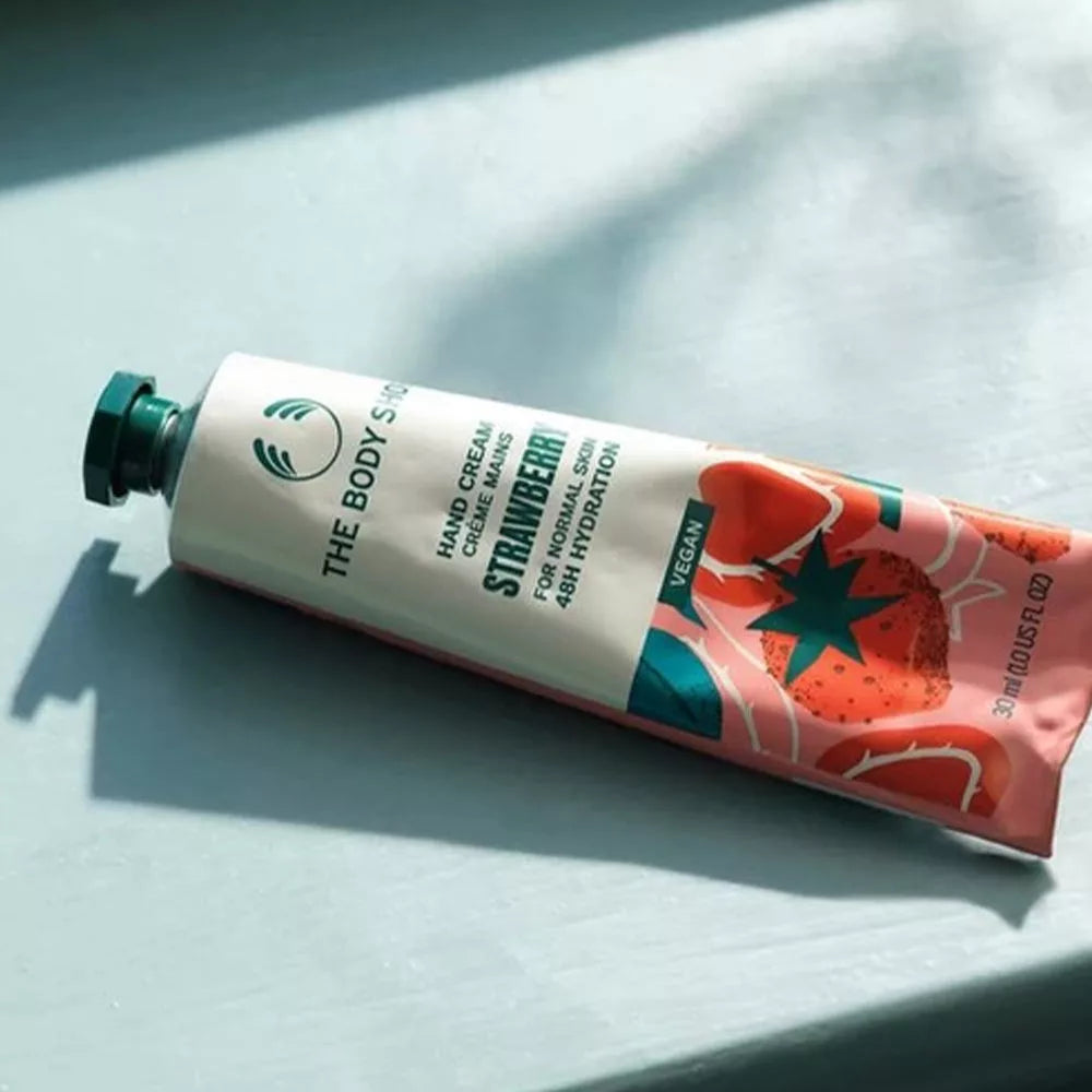 The Body Shop Strawberry Vegan Hand Cream (30 ml, Strawberry)