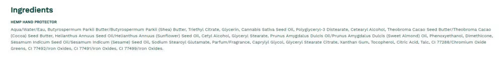 The Body Shop Hemp Vegan Rescuing Hand Cream (100 ml)