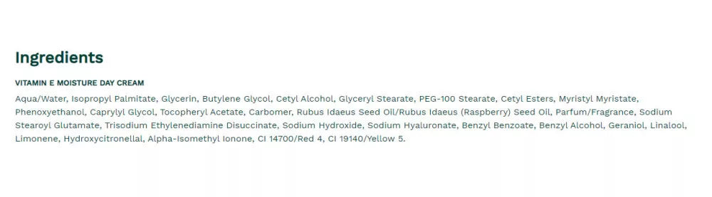 The Body Shop Vitamin E Moisture Day Cream (50 ml)