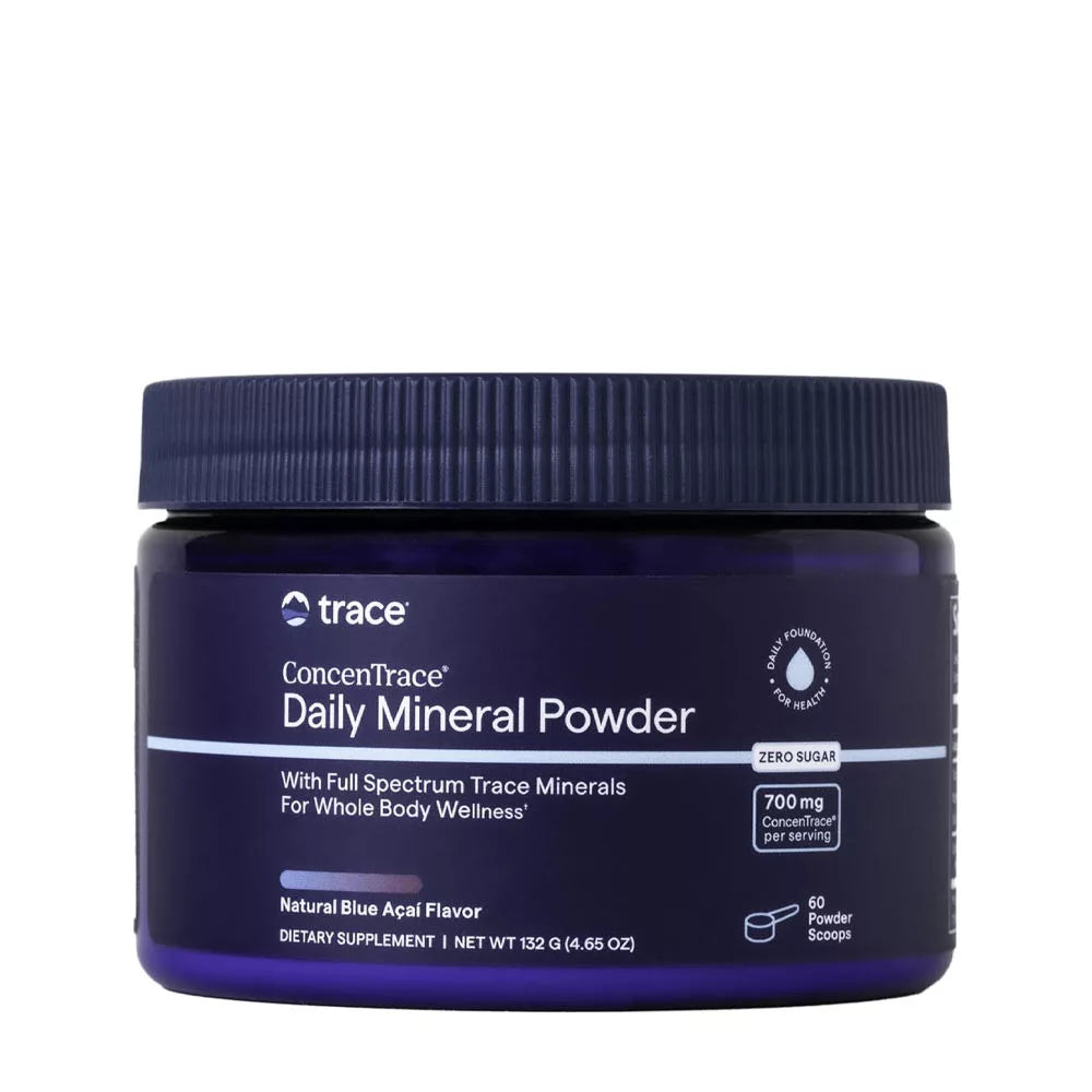 Trace Minerals ConcenTrace® Daily Mineral Powder (132 g, blue acai)