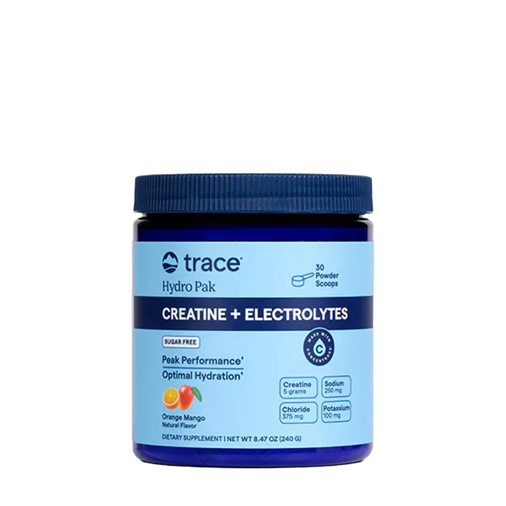 Trace Minerals Hydro Pak Creatine + Electrolytes (240 g, Orange Mango)