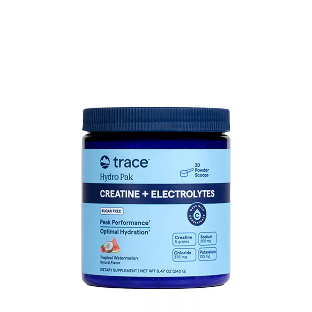 Trace Minerals Hydro Pak Creatine + Electrolytes (240 g, Tropical Watermelon)