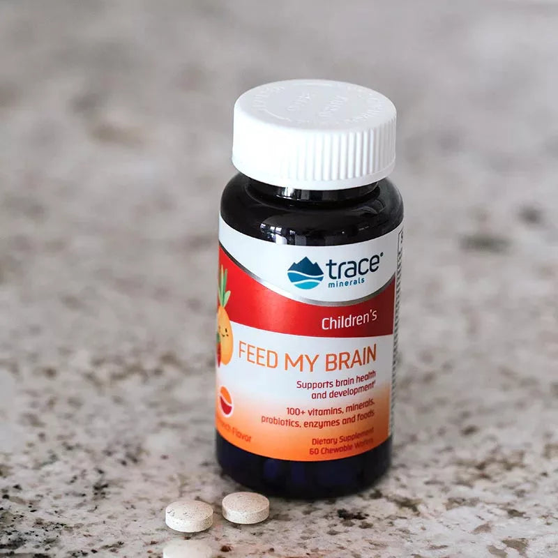 Trace Minerals Feed My Brain for kids (60 Chewables, Fruit Punch)