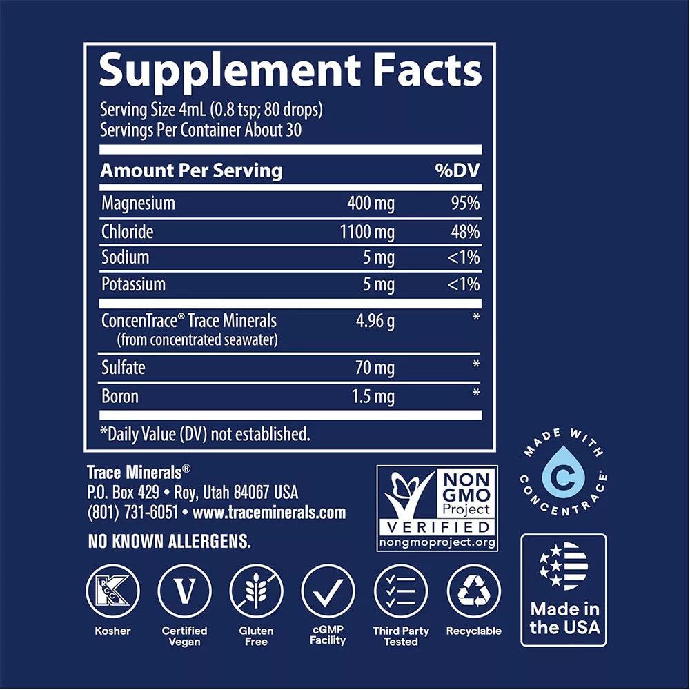 Trace Minerals Liquid Ionic Magnesium (118 ml)