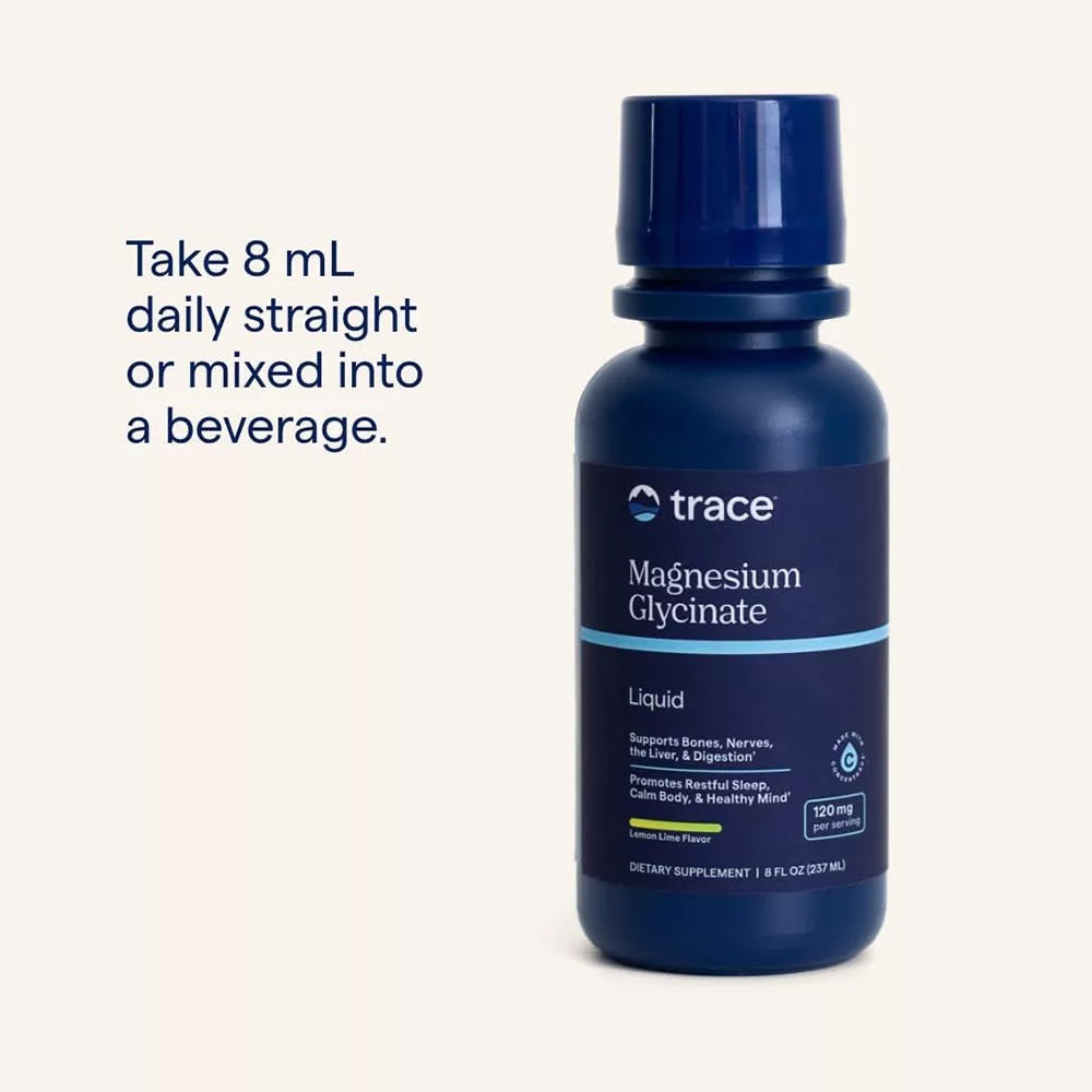 Trace Minerals Liquid Magnesium Glycinate (237 ml, Lemon Lime)