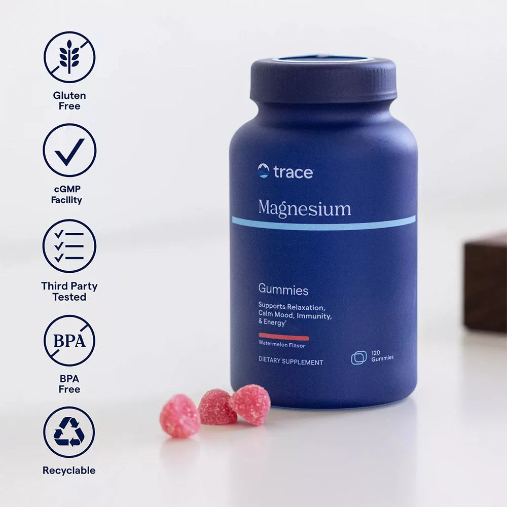 Trace Minerals Magnesium Gummies (120 gummies, Watermelon)