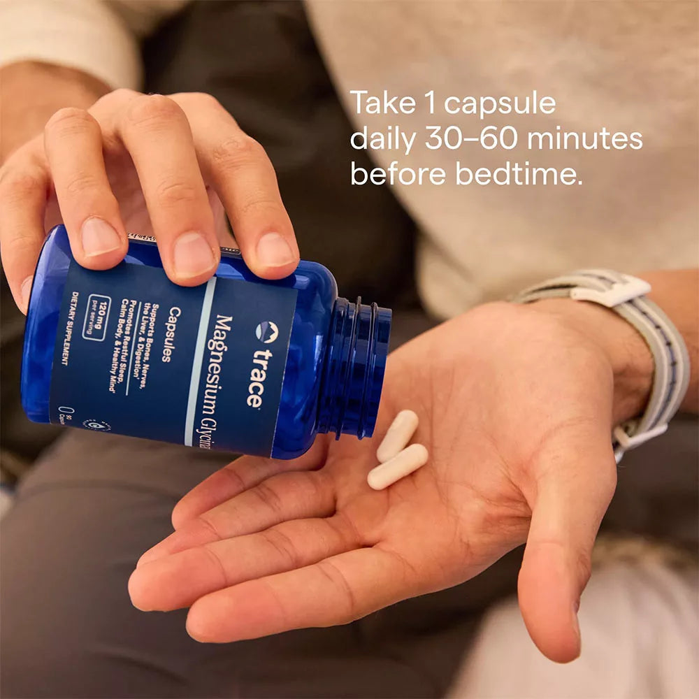 Trace Minerals Magnesium Glycinate (90 Capsules)