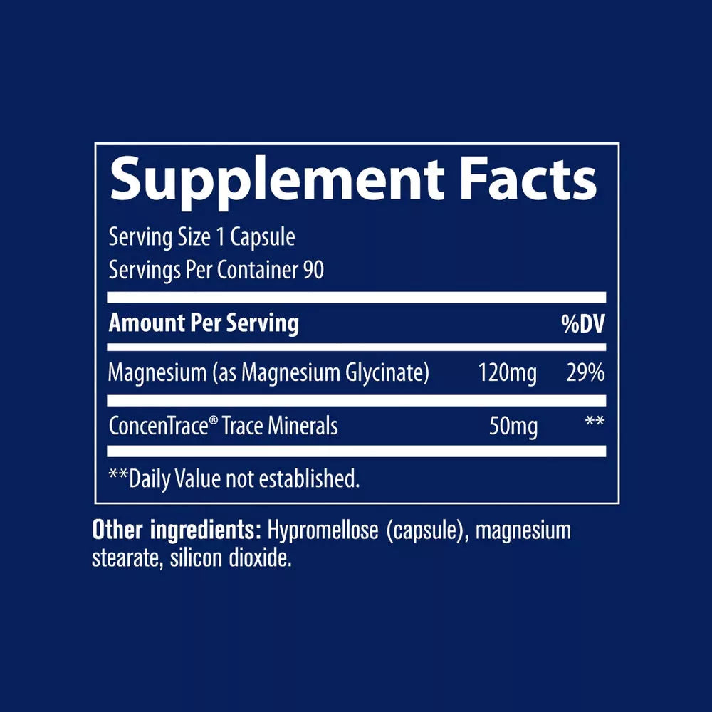 Trace Minerals Magnesium Glycinate (90 Capsules)