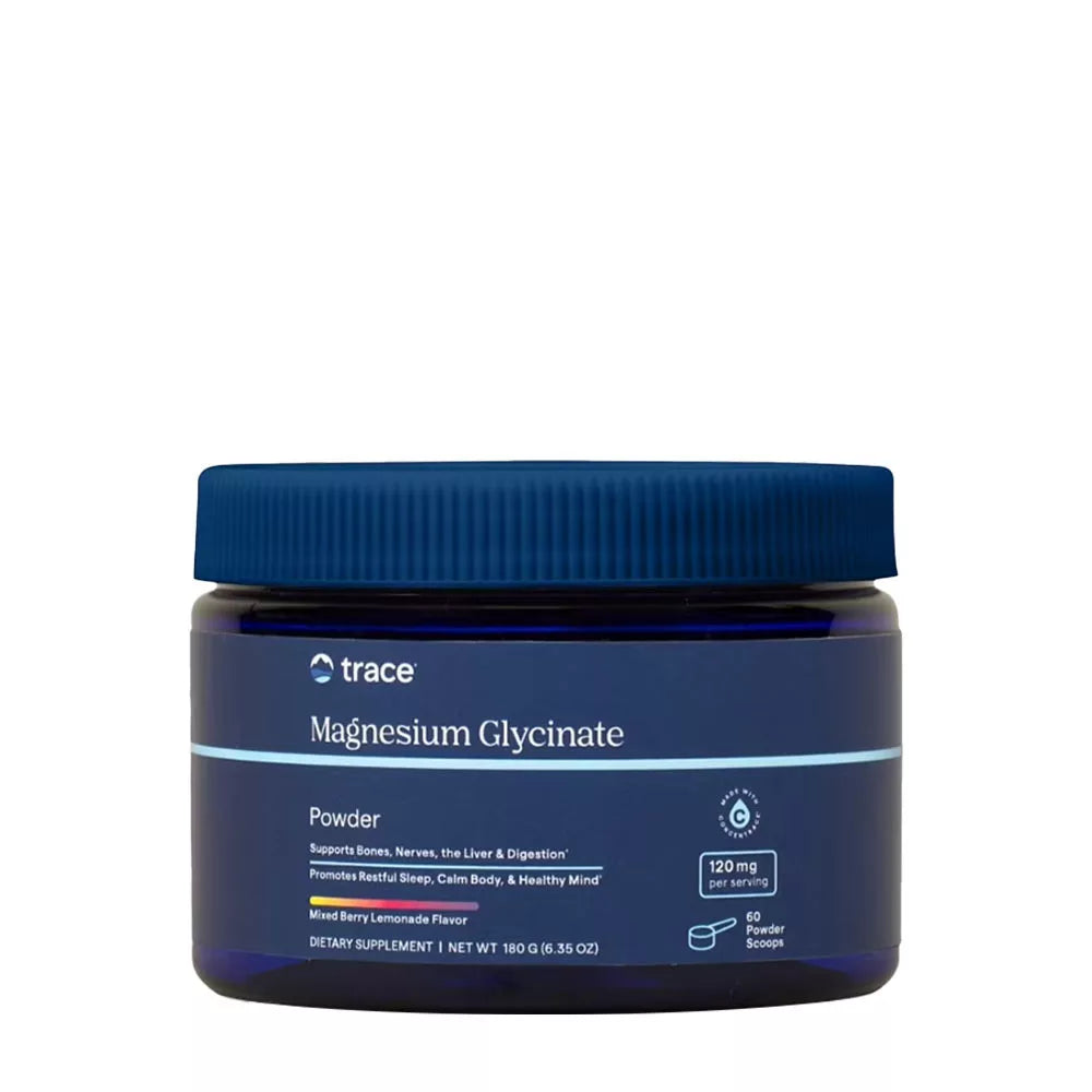 Trace Minerals Magnesium Glycinate (180 g, Mixed berry lemonade)