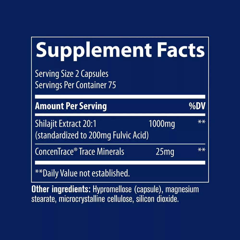 Trace Minerals Shilajit Capsules (150 Capsules)