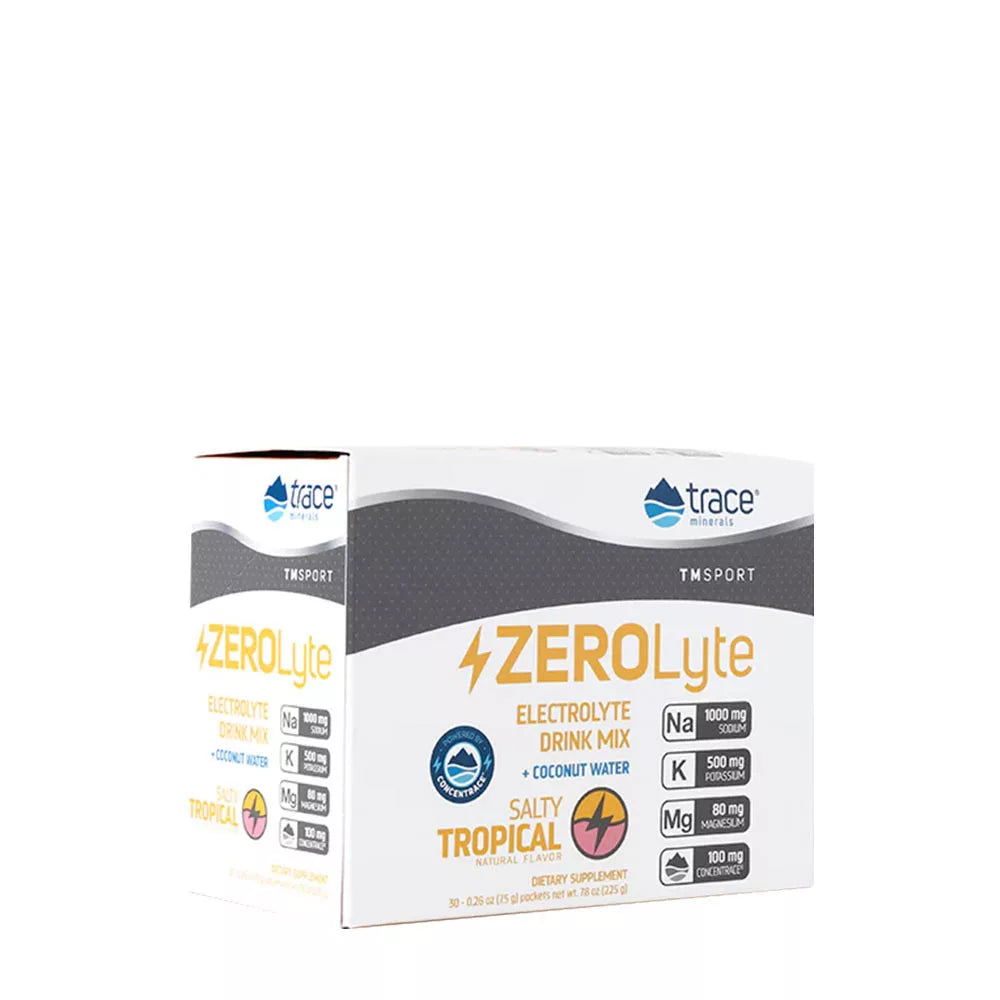 Trace Minerals ZeroLyte Stick Packs (30 Packs, Salty Tropical)