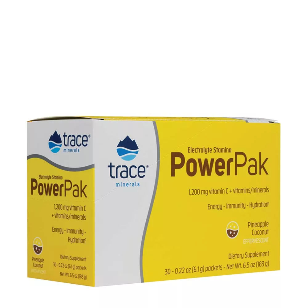 Trace Minerals Electrolyte Stamina Power Pak (30 Packs, Pineapple Coconut)