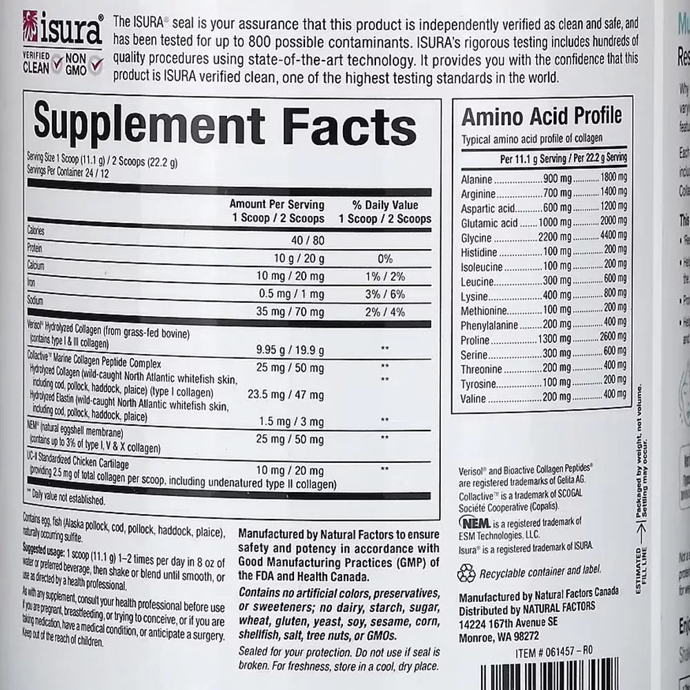 Natural Factors Total Body Multi Collagen (267 g, Naturally Plain)