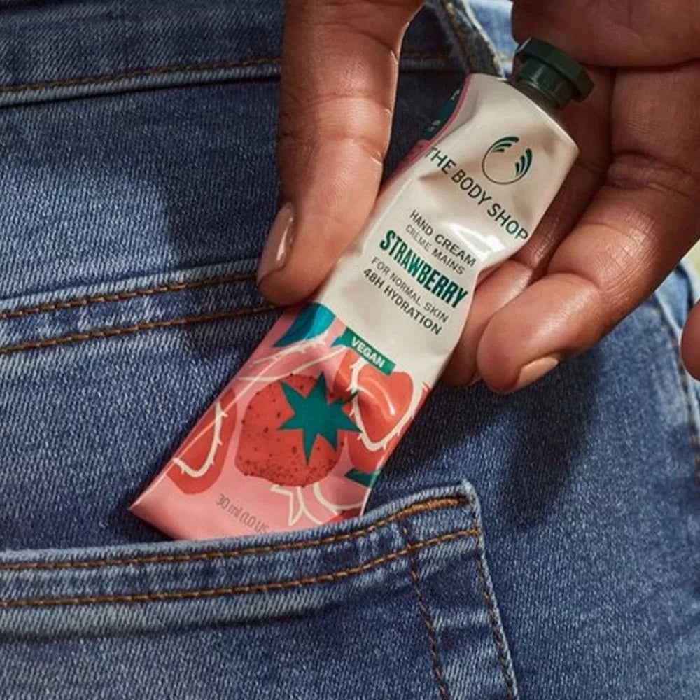 The Body Shop Strawberry Vegan Hand Cream (30 ml, Strawberry)