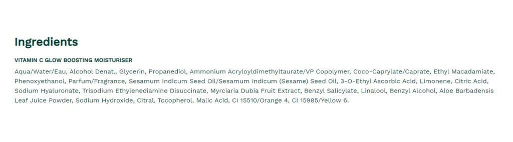 The Body Shop Vitamin C Glow Boosting Moisturizer (50 ml)