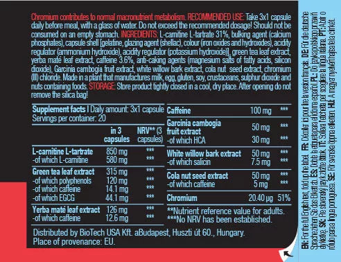 BioTechUSA Thermo Drine (60 Capsules)