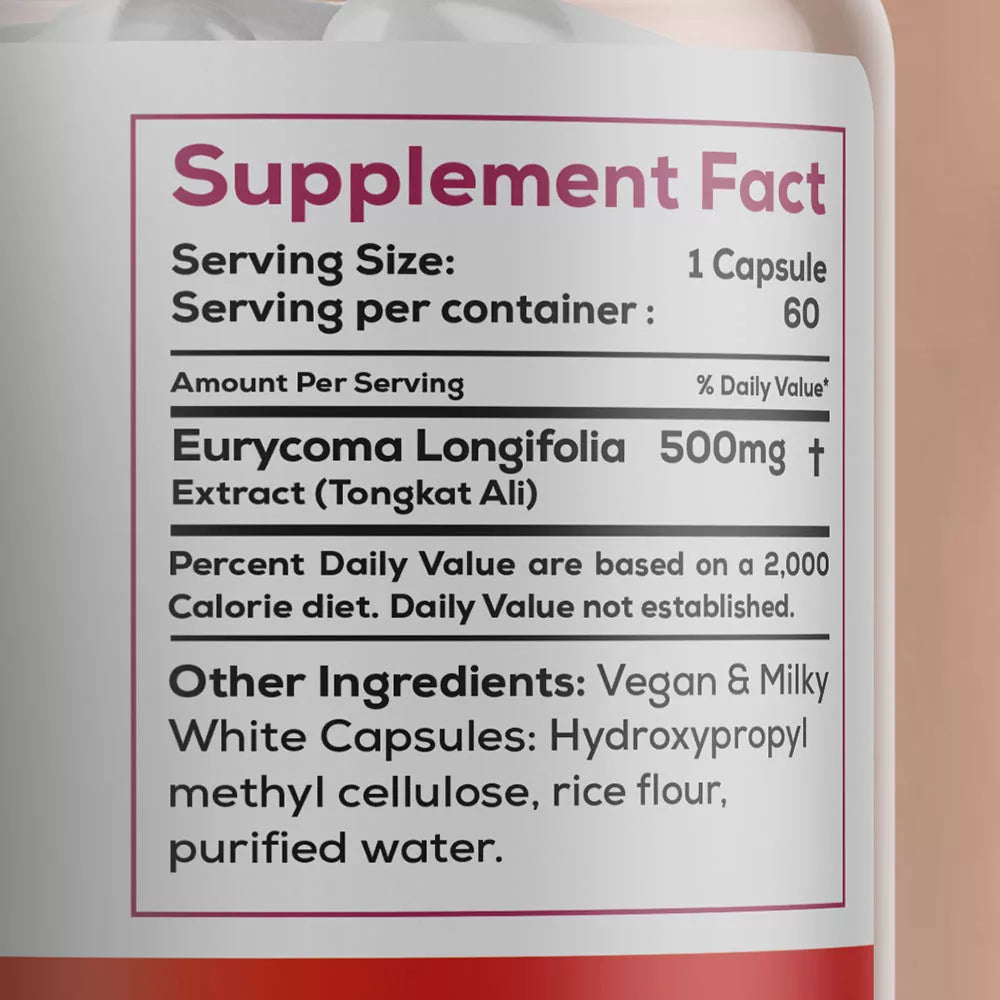 Oly Tongkat Ali 500 mg (60 Capsules)