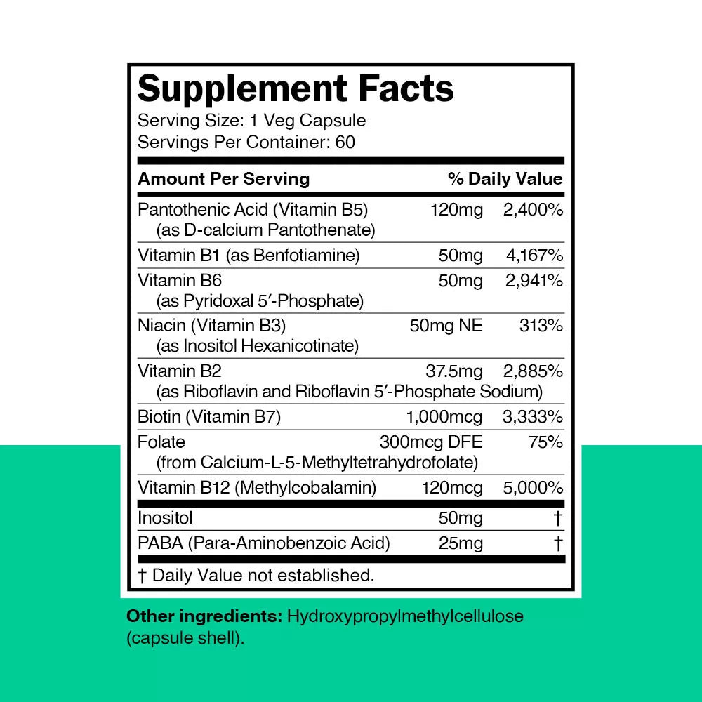 Vitamin360 BioActive Daily B-complex (60 Veg Capsules)