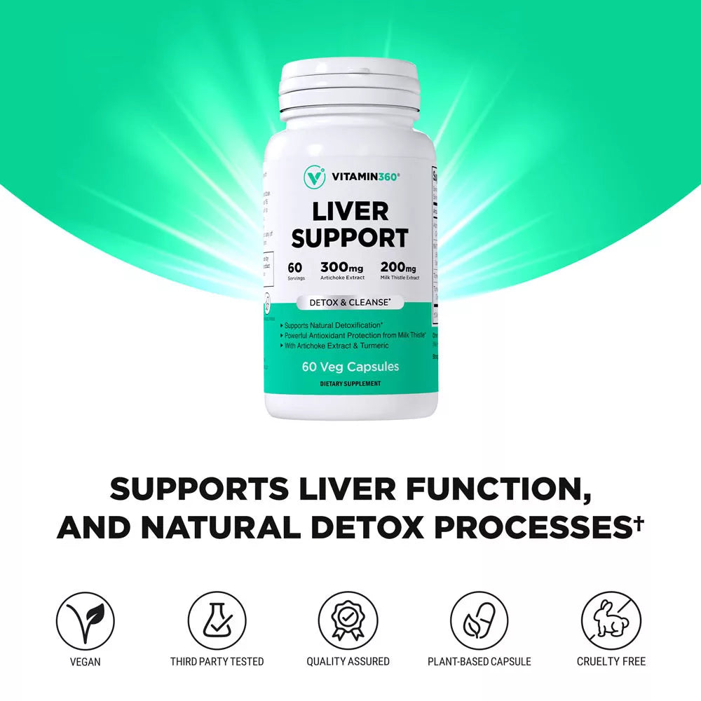 Vitamin360 Liver Support (60 Veg Capsules)