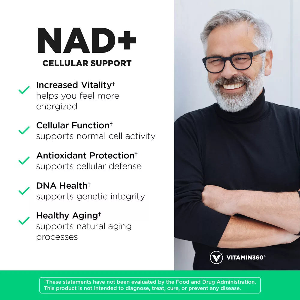 Vitamin360 NAD+ (60 Veg Capsules)