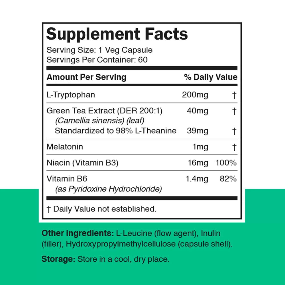 Vitamin360 Sleep Support with Melatonin (60 Veg Capsules)