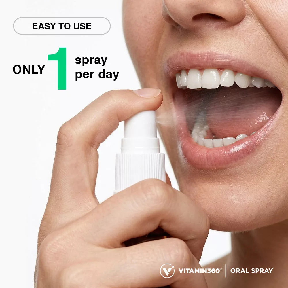 Vitamin360 D4000 IU Oral Spray (30 ml, Mint Flavor)
