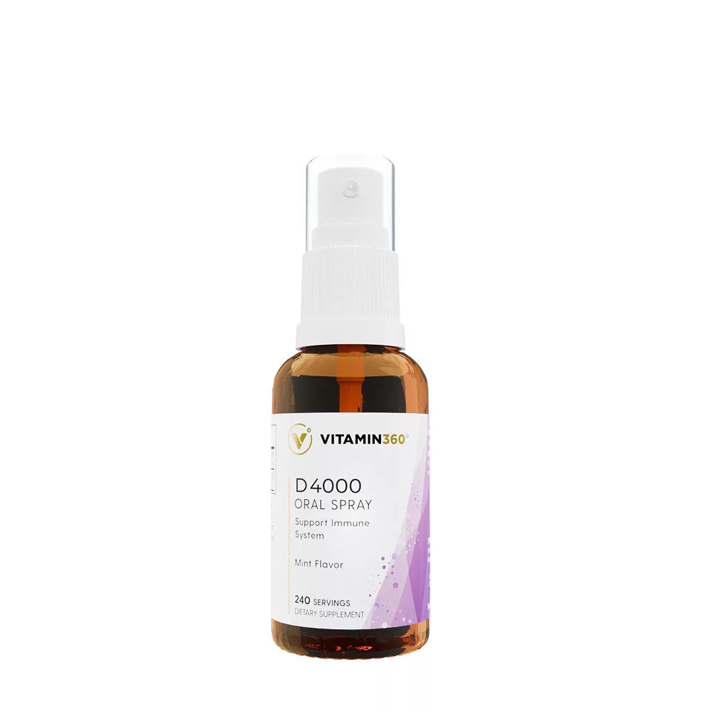 Vitamin360 D4000 IU Oral Spray (30 ml, Mint Flavor)