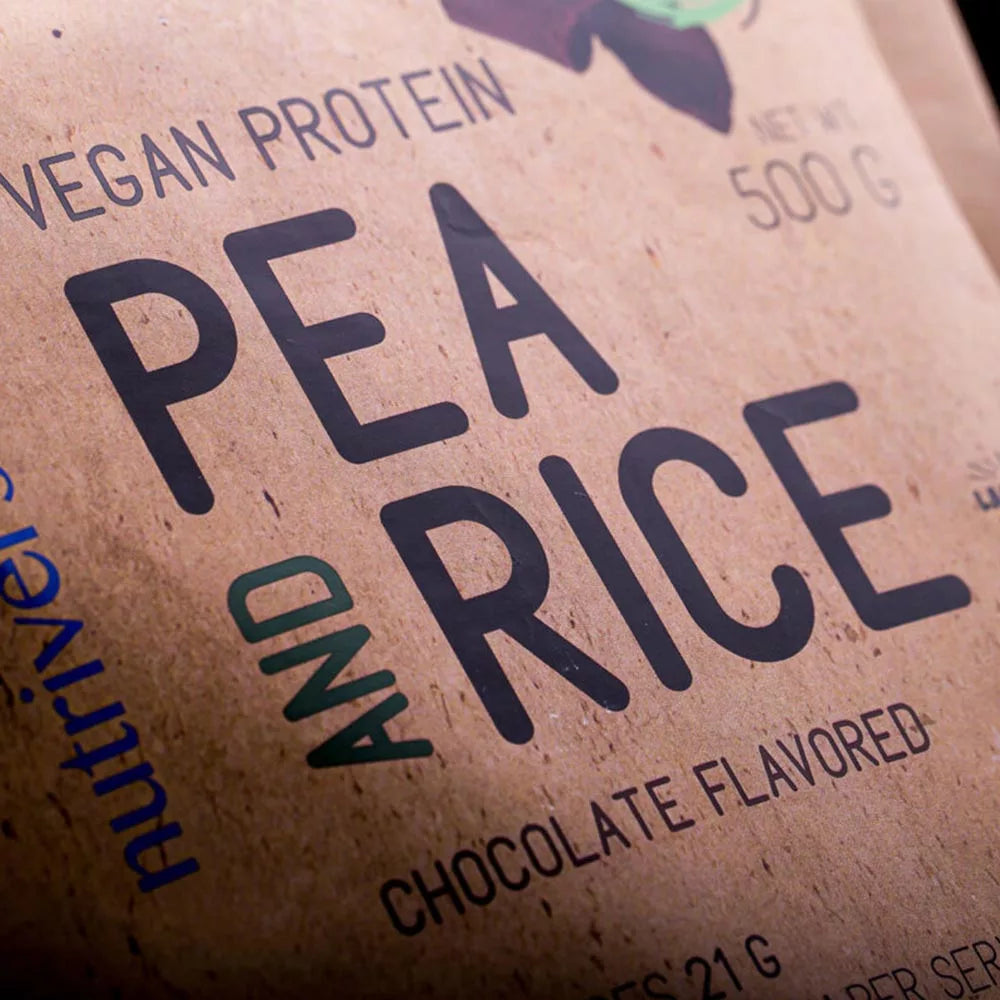 Nutriversum Pea & Rice Vegan Protein - VEGAN - NEW (500 g, Hazelnut)