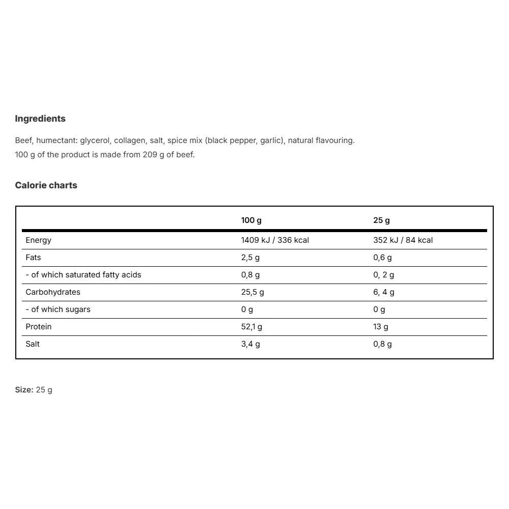 Vilgain Beef Stripe (25 g)