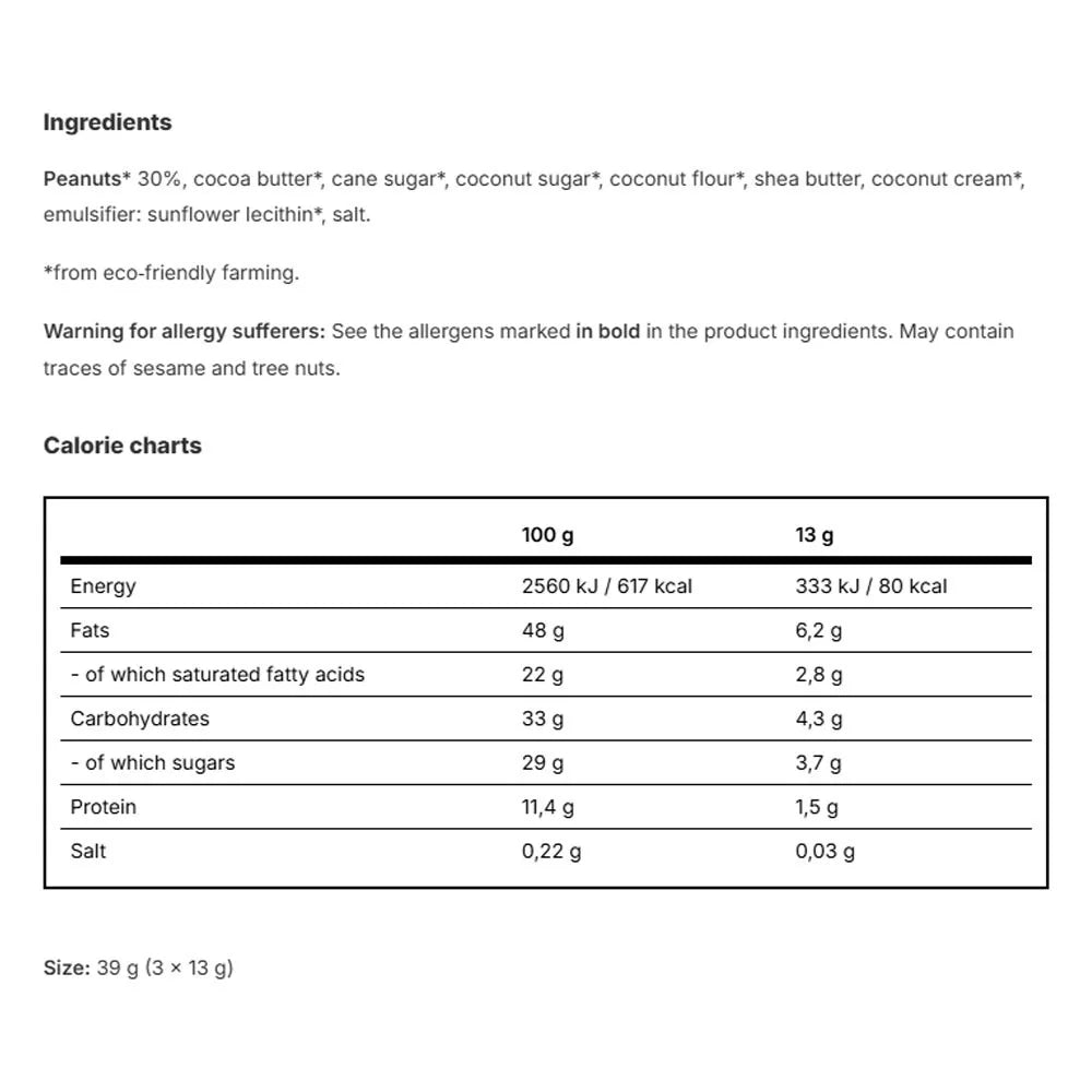 Vilgain Bio Nut Butter Cups White Peanut Butter Bliss (39 g)