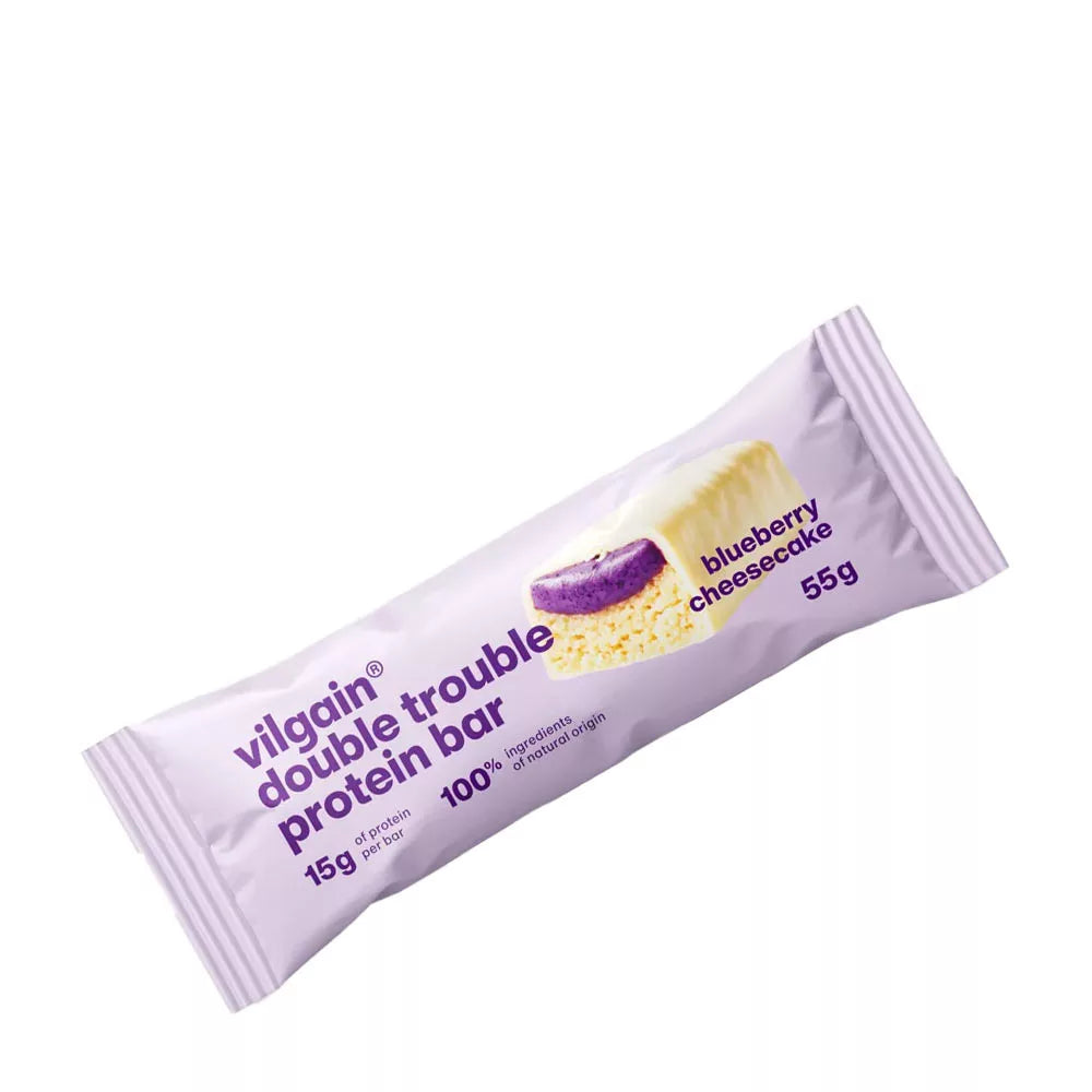 Vilgain Double Trouble Protein Bar Blueberry Cheesecake (55 g)