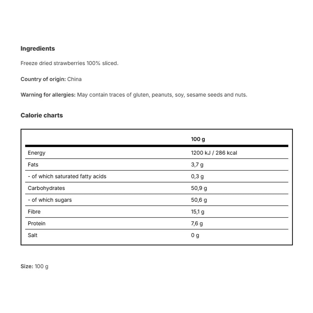 Vilgain Strawberries Lyophilized (100 g)
