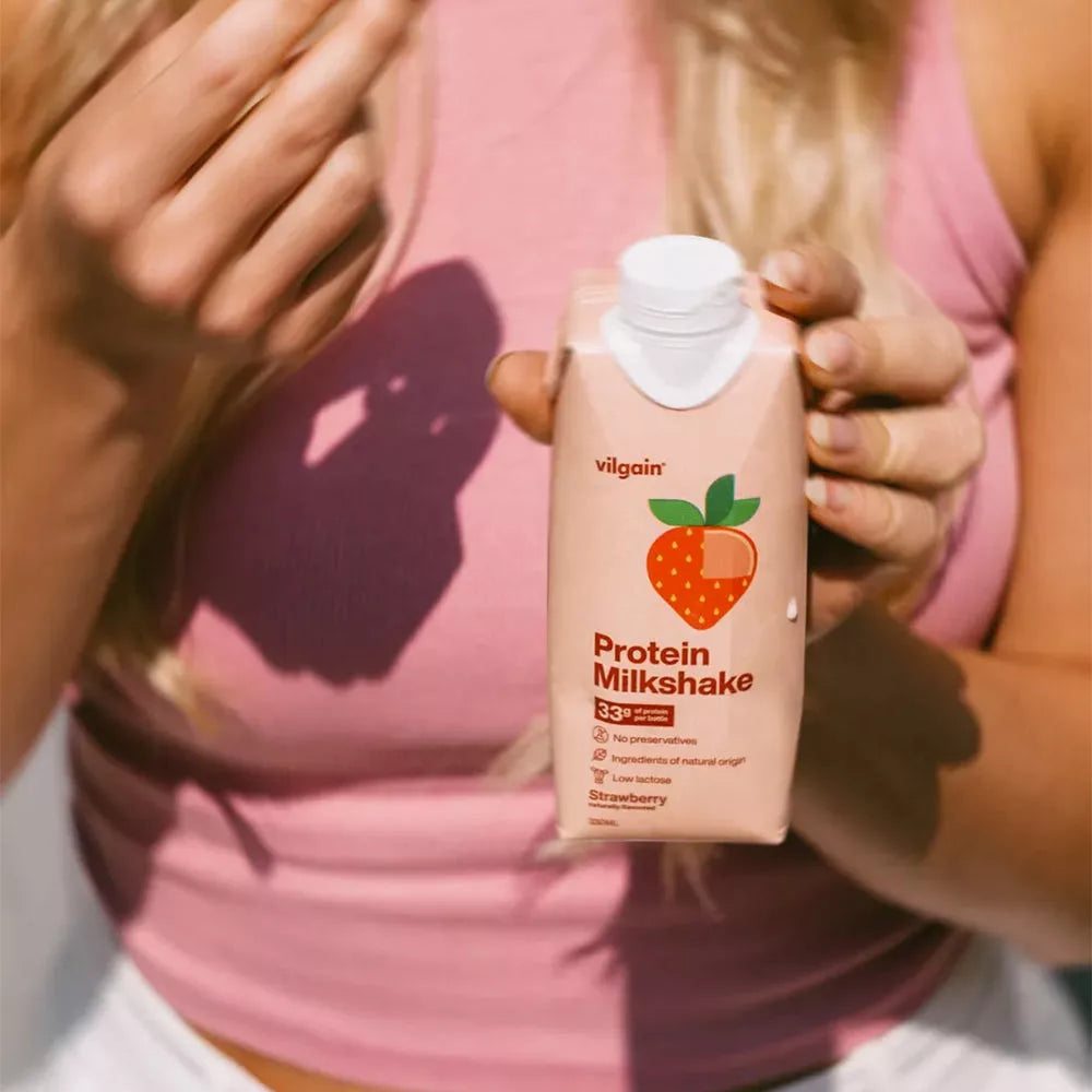 Vilgain Protein Milkshake Strawberry (330 ml)