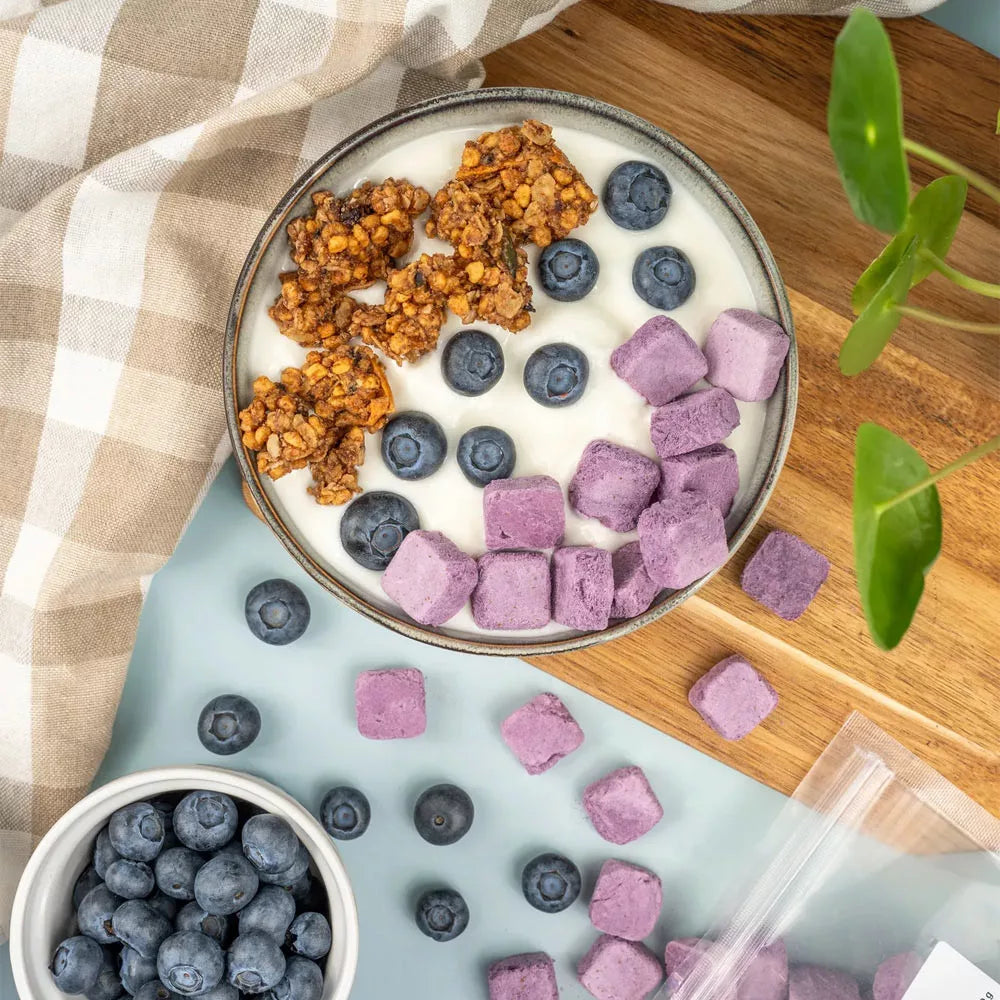 Vilgain Coconut Cubes (100 g, Blueberry)